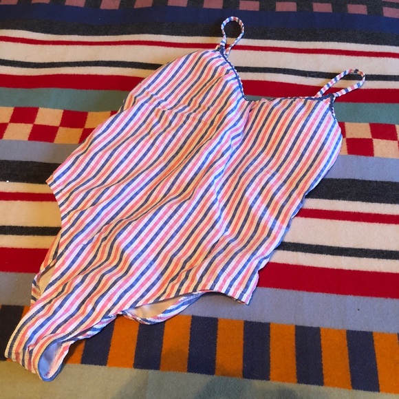 J.Crew Seersucker Ballet One-Piece, NWT, Sz  6 - Picture 3 of 4